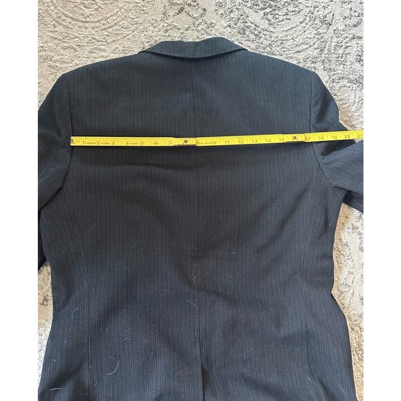 Ted Baker Cotton Blend Purple Label Black Striped Sport Coat Sz. 4/Large/40 - Picture 13 of 15